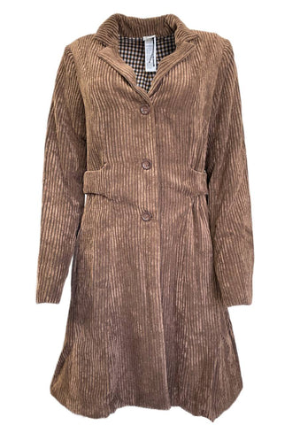 Lunn Women's Seigle Echelle Ribbed Coat Size 1 NWT