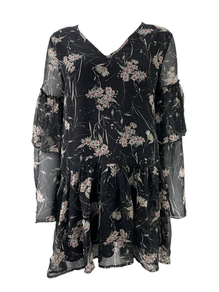 LOST IN LUNAR Women's Black Eden Mini Dress Size US 4 NWT