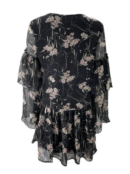 LOST IN LUNAR Women's Black Eden Mini Dress Size US 4 NWT