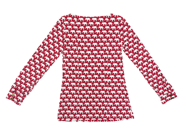 Elizabeth Mckay Women's Eddie Top XS Red Elephant