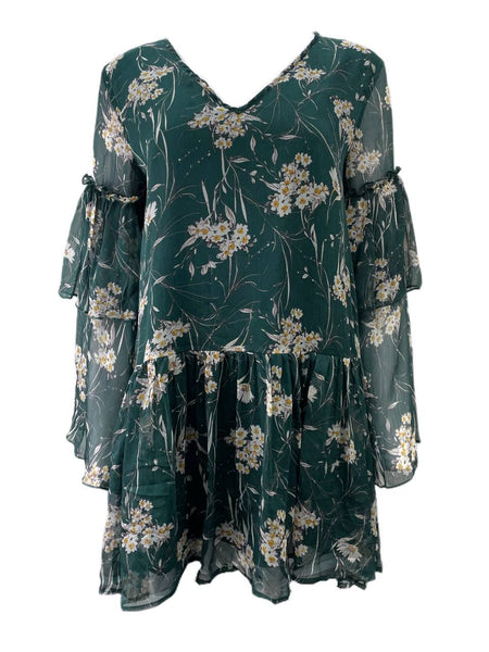 LOST IN LUNAR Women's Khaki Eden Mini Dress Size US 4 NWT