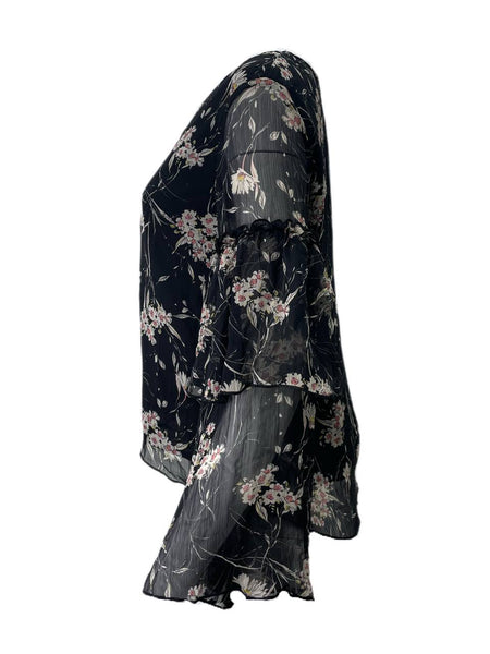 LOST IN LUNAR Women's Black Eden Top Size US 4 NWT