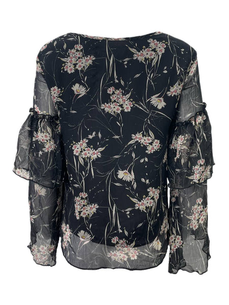 LOST IN LUNAR Women's Black Eden Top Size US 4 NWT