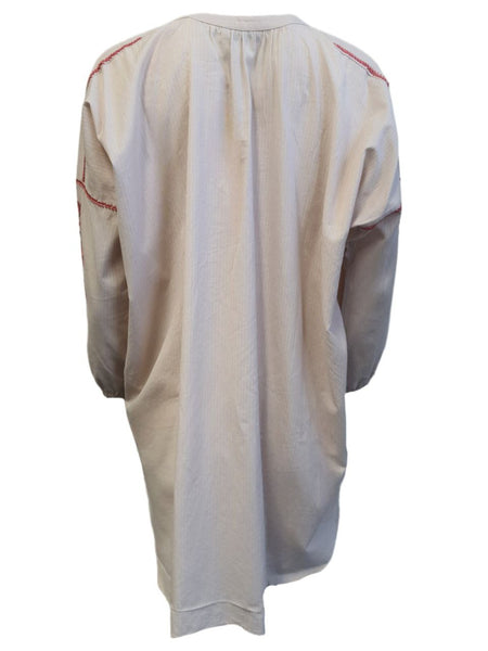 ST. ROCHE Women's Pink Embroidered Willow Shirt Cotton Dress #S1714 X-Small NWT