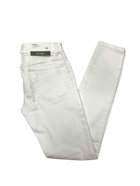 DL1961 Women's Porcelain Emma Low Rise Skinny Instasculpt Jeans NWT