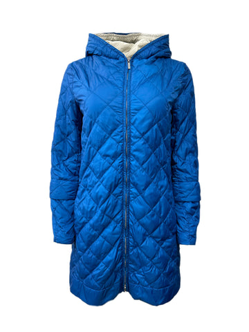 Max Mara Women's Cornflower Blue Enovel Quilted Jacket Size 4 NWT