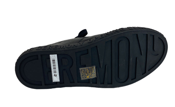 OPENING CEREMONY Men's Leather Howard Sneakers, Black