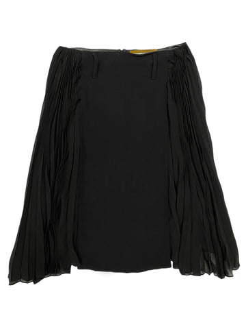 Hanley Mellon Women's Wool Side Pleated Skirt