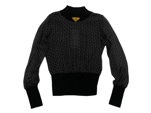 Hanley Mellon Women's Printed Rib Trim Blouse