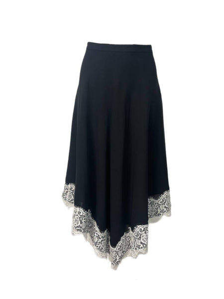 DEREK LAM Women's Black Knee Length Skirt #F88 12 NWOT