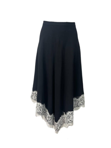 DEREK LAM Women's Black Knee Length Skirt #F88 12 NWOT