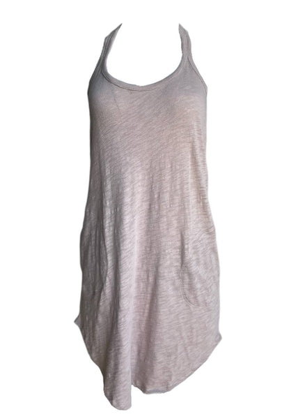 ATM Women's Dusty Mauve Cotton Racerback Tunic Top Size XS NWT