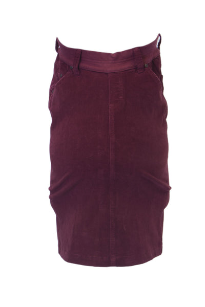 Elly B by OLIAN Maternity Women's Velvet Pencil Skirt FK31048 $70 NWT