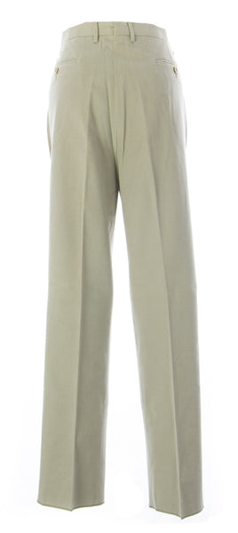 FRADI Men's Beige Cotton Unhemmed Pants w/ Pockets VN145 $109 NEW