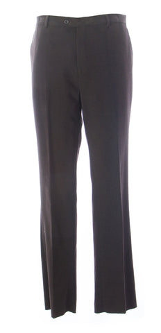 FRADI Men's Dark Brown Cotton Unhemmed Pants VN0087 $109 NEW