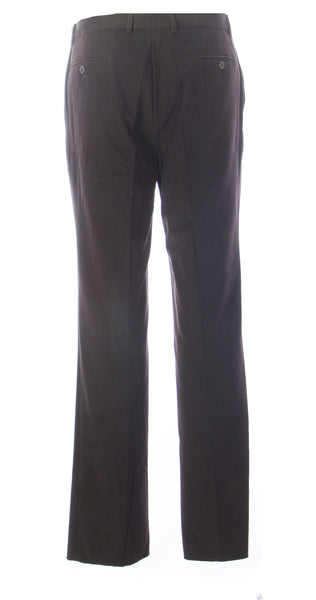 FRADI Men's Dark Brown Cotton Unhemmed Pants VN0087 $109 NEW