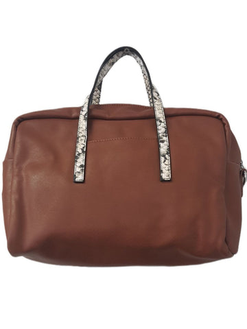 URBAN ORIGINALS Women's Brown Vegan Leather Fame Duffel Bag #420015 NWT