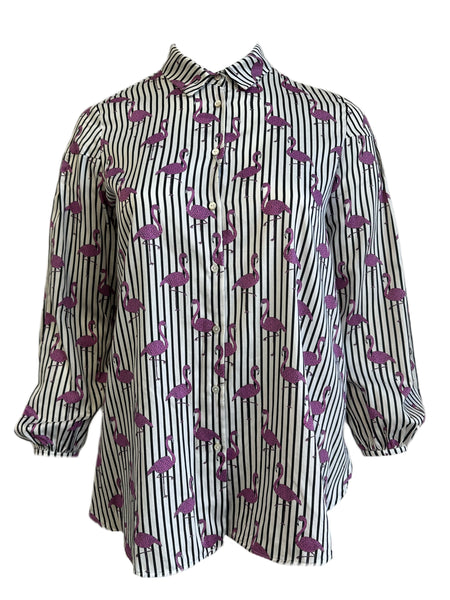 Marina Rinaldi Women's White Felicita Button Down Shirt Size 12W/21 NWT