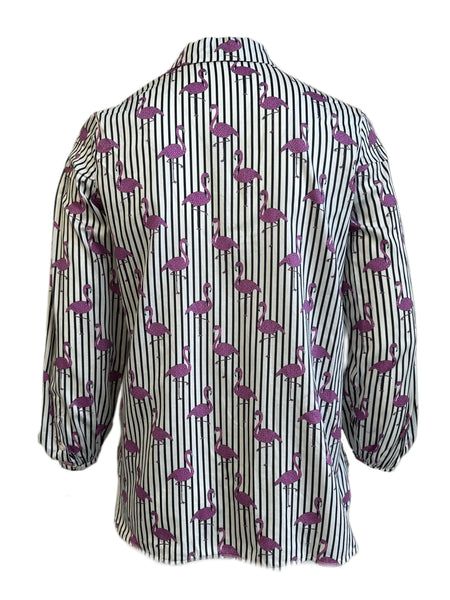 Marina Rinaldi Women's White Felicita Button Down Shirt Size 12W/21 NWT