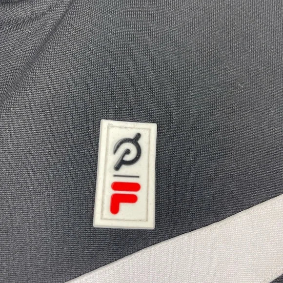 FILA Women's Black Madalyn Zip Workout Biking Jacket Size Large $120 NWT