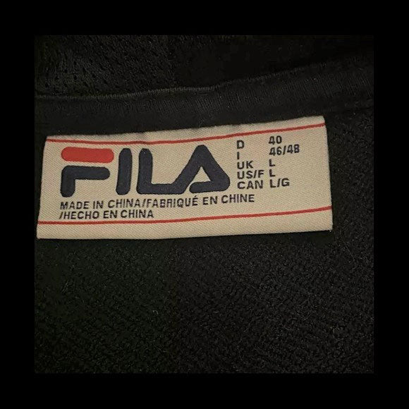FILA Women's Black Madalyn Zip Workout Biking Jacket Size Large $120 NWT