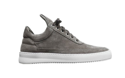 FILLING PIECES X KITH Men's Low Top Ripple Lane Suede Sneakers, Grey, 9.5