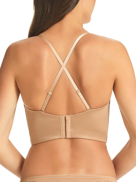 Fine Lines Women's Nude 4 Way Convertible Strapless Plunge Bra 34A