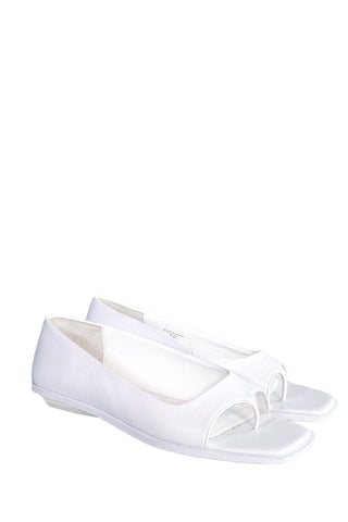 OPENING CEREMONY Women's White Dora Square Toe Flats EU 38 / US 8 NEW
