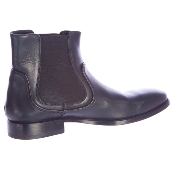 JOHN VARVATOS Black Fleetwood Chelsea Leather Boots F2046P2 $798 NEW
