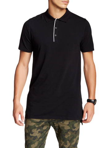 ZANEROBE Men's Black Short Sleeve Flintlock Polo $79 NWT