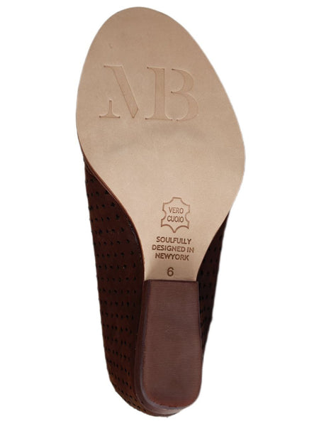 MATT BERNSON Women's Brown Umber Oiled Lether Flores Booties #MB014 6 NWB