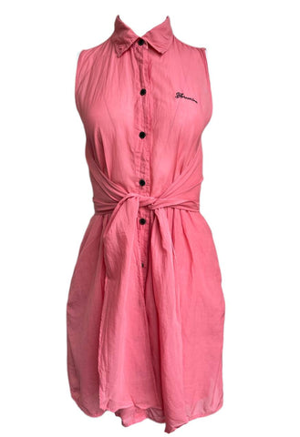 FORNARINA Women's Pink Button Down Dress Size Small NWOT