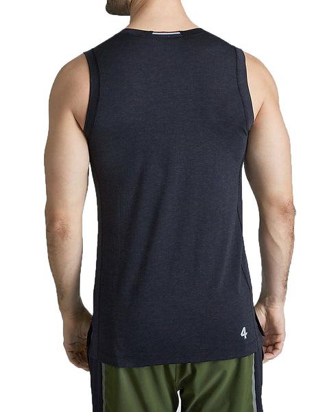 FOURLAPS Men's Black Active Level Tech Tank Top $64 NWT