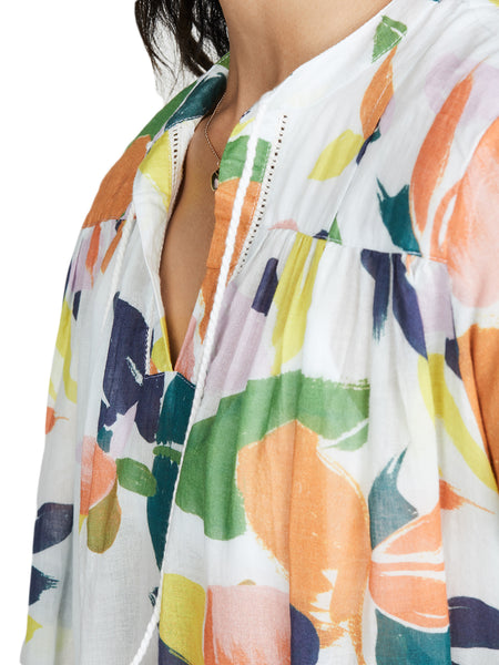 ROBERTA ROLLER RABBIT Women's Multicolor Fruit Serafina Tunic $158 NEW