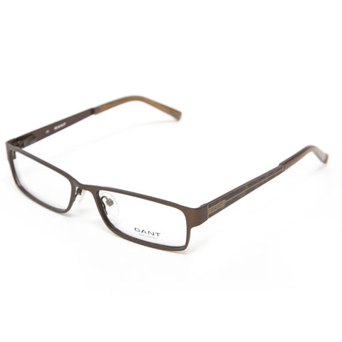 Gant Randle Rectangular Eyeglass Frames 55mm - Satin Brown NEW