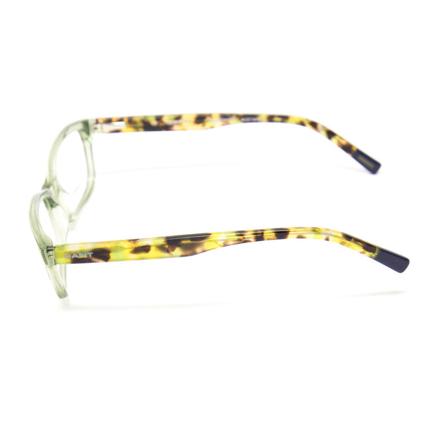 Gant Rectangular Eyeglass Frames GA4056 52mm - Transparent Olive/Tortoise NEW