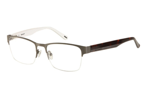 GANT Men's Half Rim G Carlo Eyeglass Frames 52-18-140 -Satin Gunmetal NEW