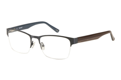 GANT Men's Half Rim G Carlo Eyeglass Frames 52-18-140 -Satin Navy NEW