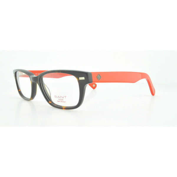GANT RUGGER GR Gates Rectangular Eyeglass Frames 51-17-140 -Tortoise Orange NEW