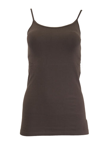 G&C UNITED KNITWEAR Women's Chocolate Cami 1302 One Size $55 NWT