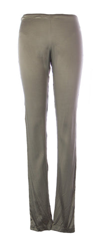 GOTHA Women's Metallic Bronze Skinny Elastic Waist Pants A00482 $158 NEW