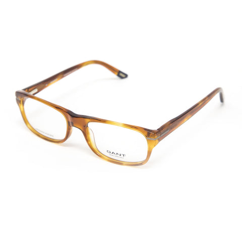 Gant Felix Rectangular Eyeglass Frames 53mm - Amber Horn NEW