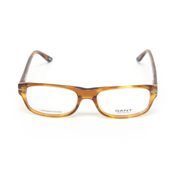 Gant Felix Rectangular Eyeglass Frames 53mm - Amber Horn NEW