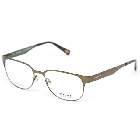 Gant Kline Rectangular Stainless Steel Eyeglass Frames 52mm - Satin Brown NEW