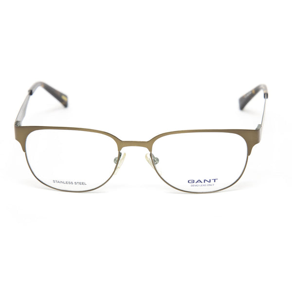 Gant Kline Rectangular Stainless Steel Eyeglass Frames 52mm - Satin Brown NEW