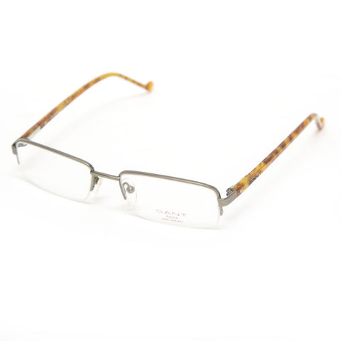 Gant Rugger Wake Semi-Rimless Eyeglass Frames 51mm - Gunmetal/Honey Tortoise NEW