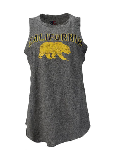 AMERICAN COLLEGIATE Women's Grey California Tank #W001CAL Small NWT