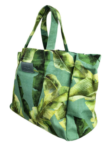 URBAN ORIGINALS Women's Green Vegan Textile Tote Bag #FL One Size NWT