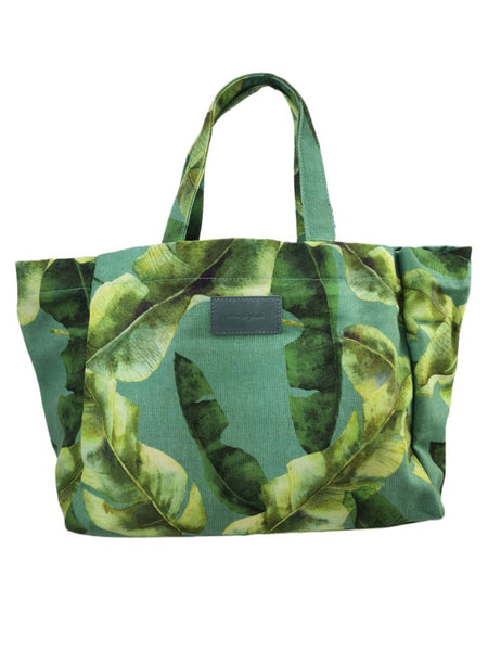 URBAN ORIGINALS Women's Green Vegan Textile Tote Bag #FL One Size NWT