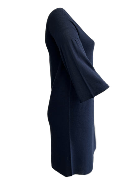 Marina Rinaldi Women's Navy Gange Knitted Sweater Dress Size S NWT